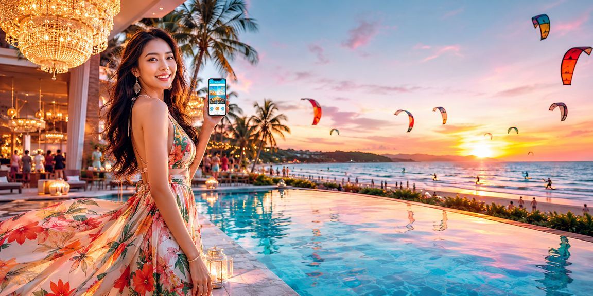 Lễ hội bonus cashback tại Mũi Né với người dân tham gia sự kiện khuyến mãi sôi nổi